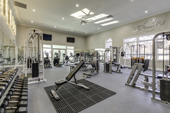 Expansive fitness center